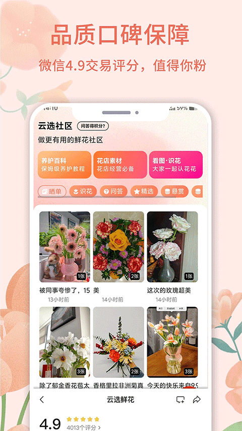 云选鲜花批发