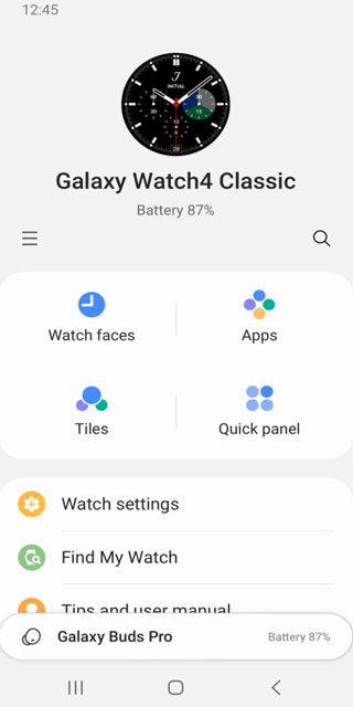 Galaxy Wearable