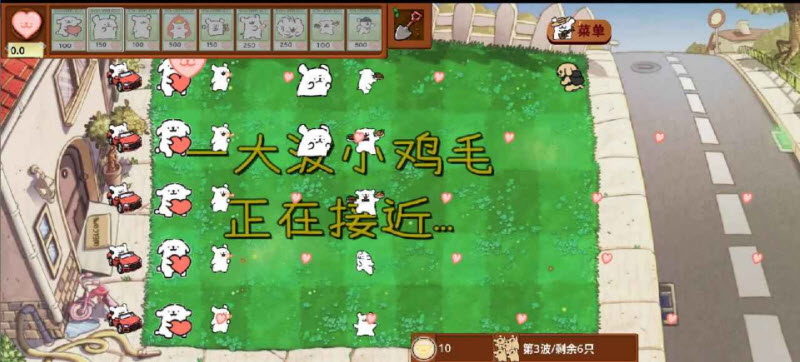 小白大战小鸡毛