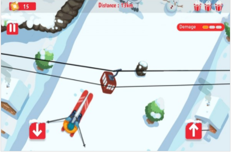 雪橇上的滑雪大师(skichamp)