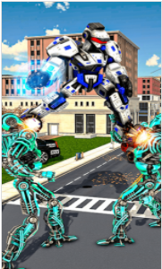 警车变形机器人