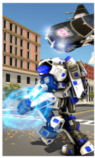 警车变形机器人